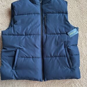 tek gear Navy Jacket with Yellow Logo